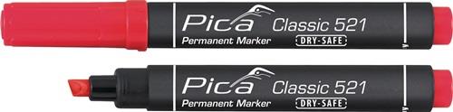 Pica Permanentmarker Classic rot Strichbreite 2-6 mm - 521/40