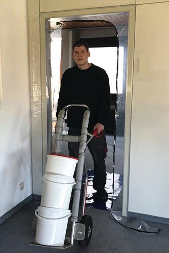 KIRCHNER Staubschutztür DUO 1 Folie / 1 Rolle Klebeband - STL F DUO