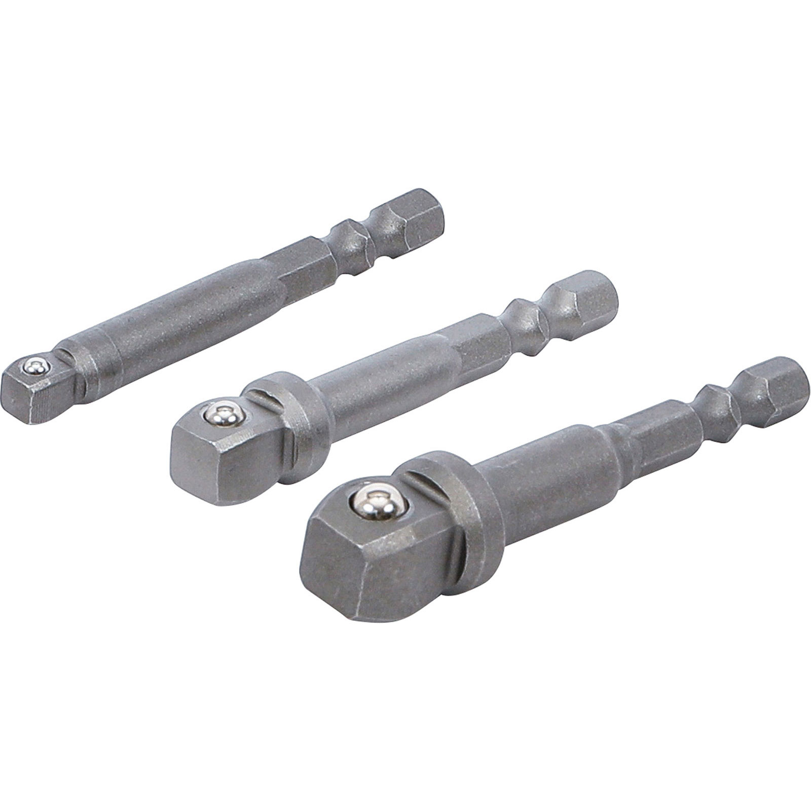 BGS Bohrmaschinen-Kippadapter-Satz Antrieb Außensechskant 6,3 mm (1/4") 3tlg. - 9162
