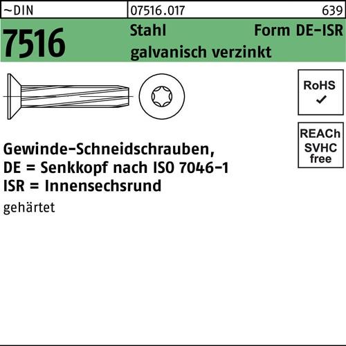 Gewindeschneidschraube DIN 7516 SEKO ISR DE M5x30-T25 Stahl galv.verz. 500St.