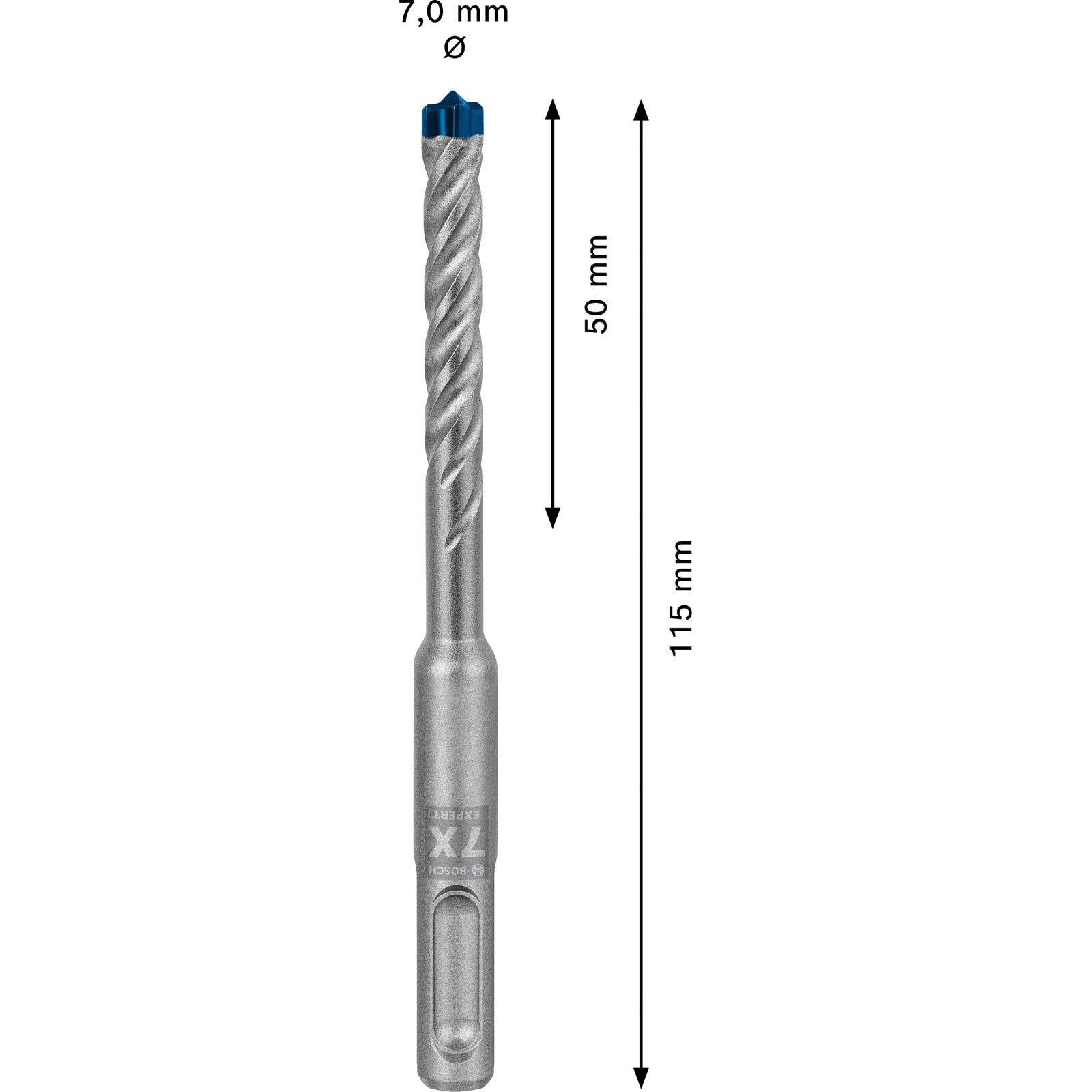 Bosch Expert SDS plus-7X Hammerbohrer 7 x 50 x 115 mm - 2608900083