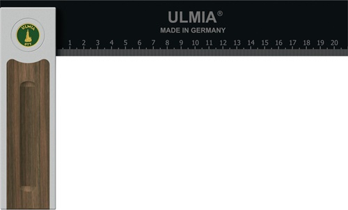 ULMIA Winkel Alu-Line Schenkel-L.250mm Griff-L.150mm justierbar Alu./STA/Nussbaum - 500-250