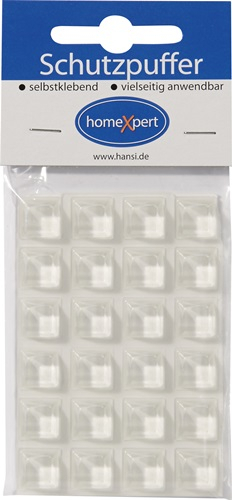 Schutzpuffer Clear 12,6mm Ku.transp.Quadrat selbstkl. - 563126