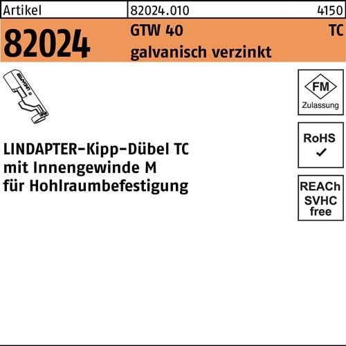 Kippdübel R 82024 GTW 40 TC TC 10 galv.verz. 1 Stück LINDAPTER
