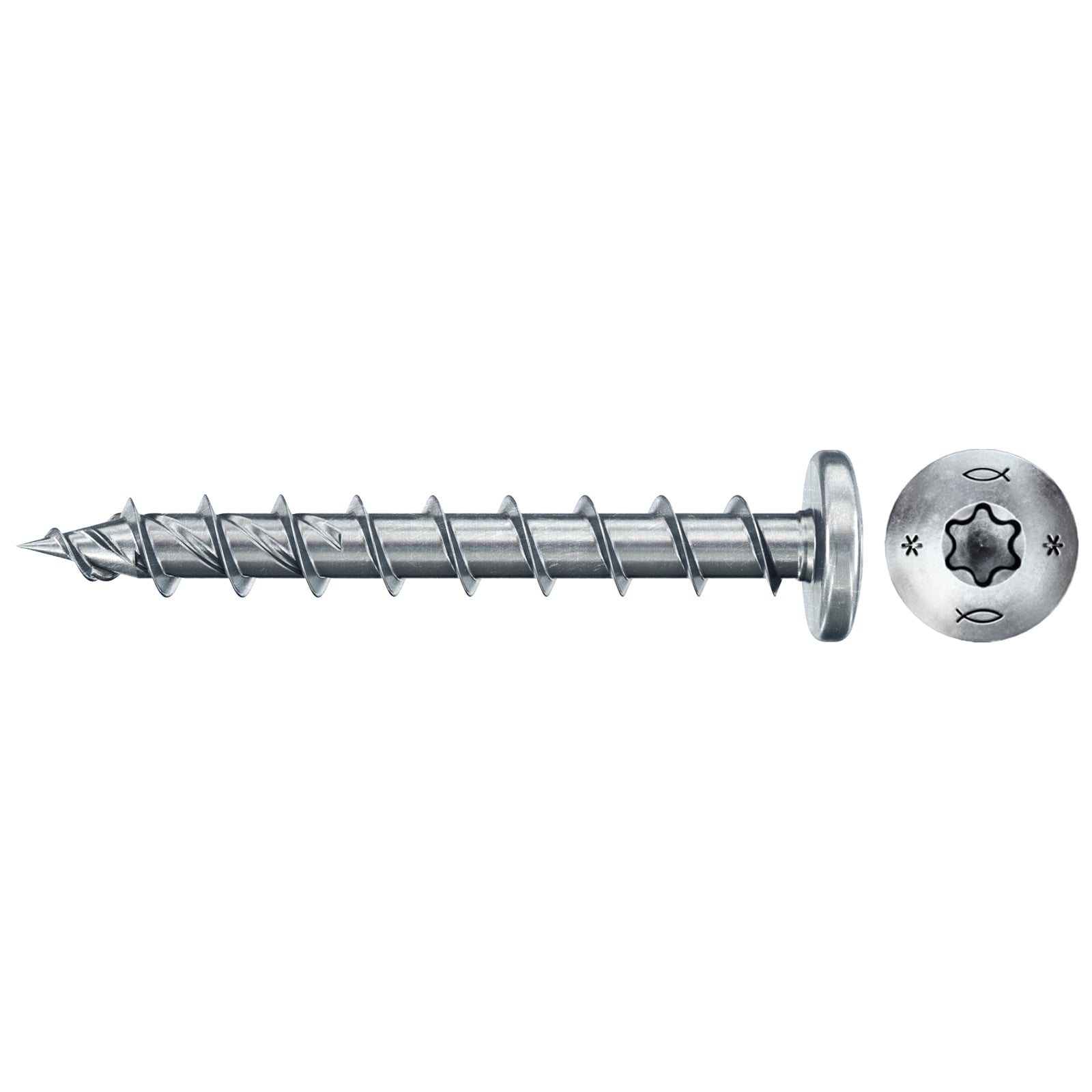 fischer Spanplattenschraube PowerFast FPF II PTF 6,0 x 30 BC 25 Panhead Innenstern TX Vollgew. - 578590
