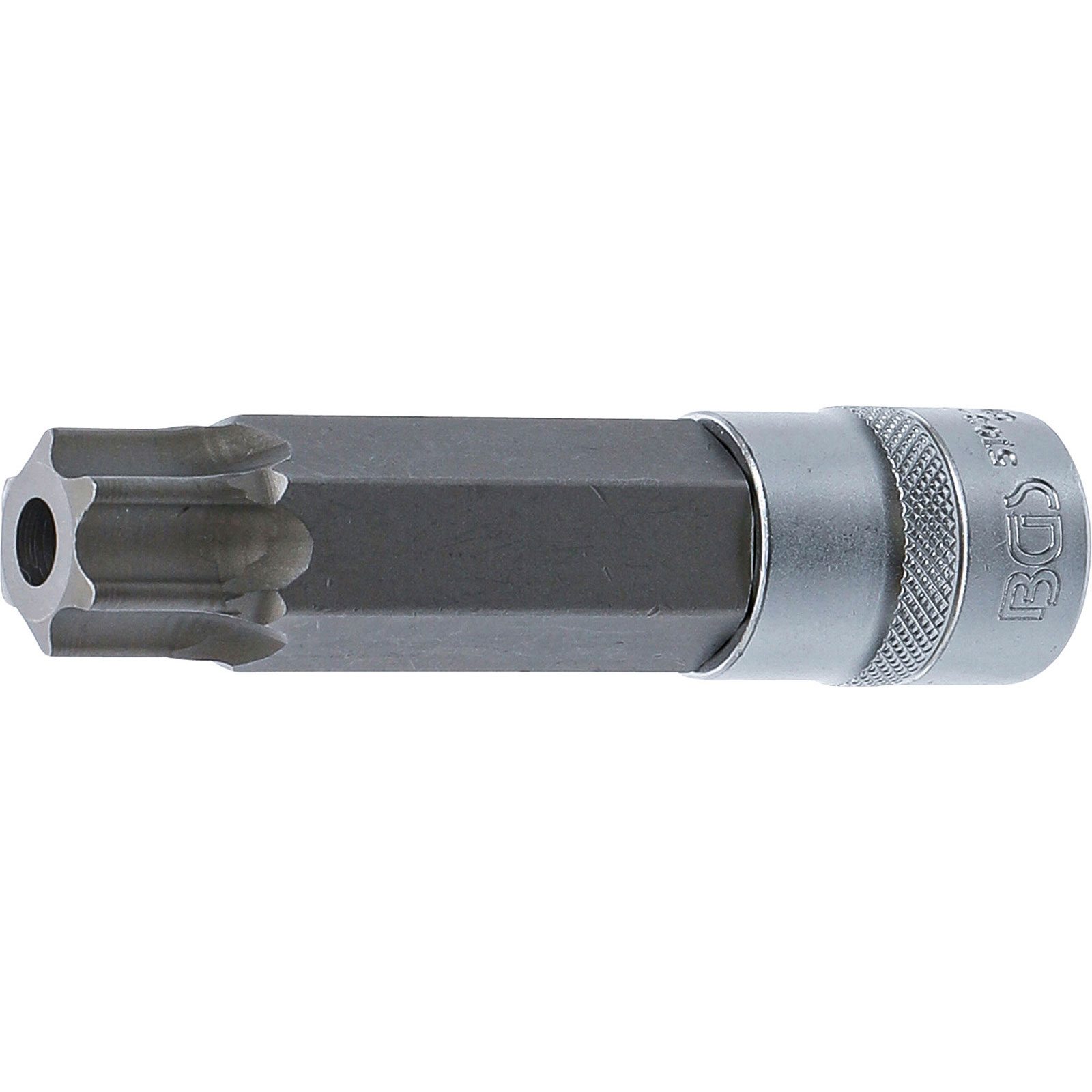 BGS Bit-Einsatz Länge 110 mm Antrieb Innenvierkant 12,5 mm (1/2") T-Profil (für Torx) mit Bohrung T100 - 5103-TB100