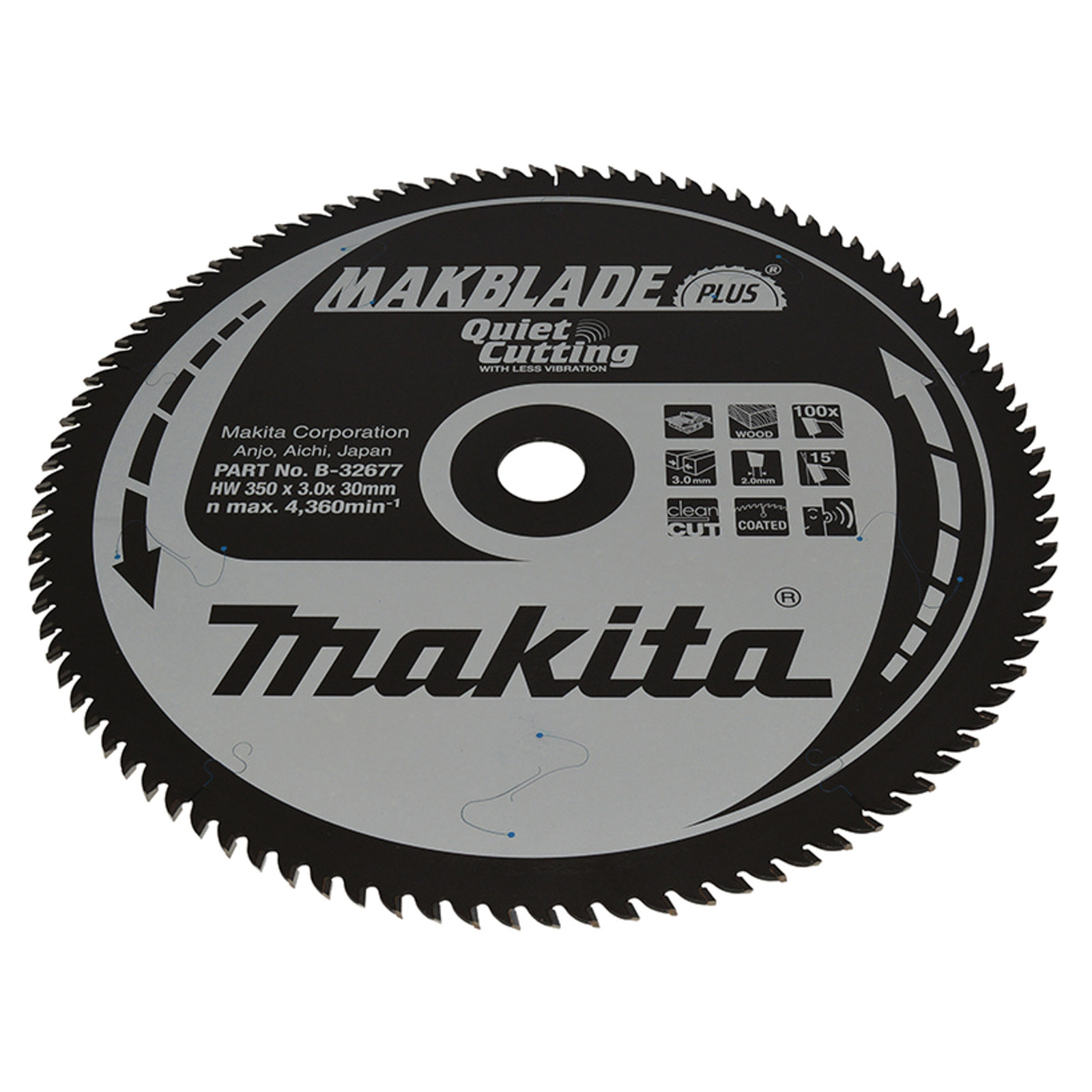 Makita MAKBLADE+ Sägeblatt 350x30x100Z - B-32677