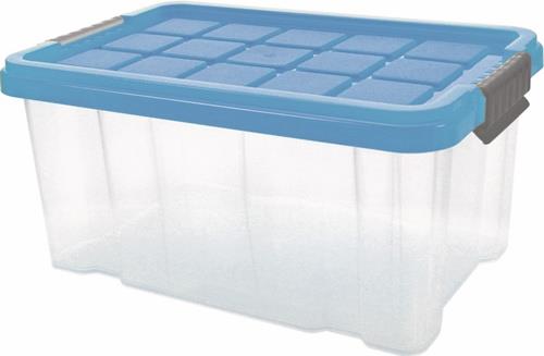 Kunststoffbehälter eck.5l PP transp.L300xB190xH140mm m.Deckel MAIER