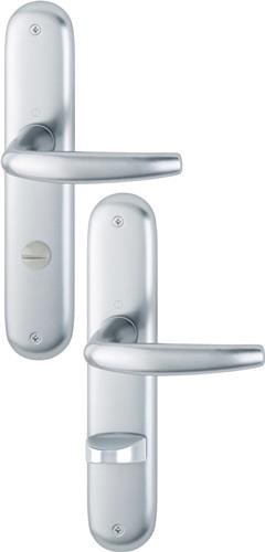 HOPPE Langschildgarnitur Atlanta 1530/273P Alu.F1 SK/OL 78mm DIN L/R - 2791619