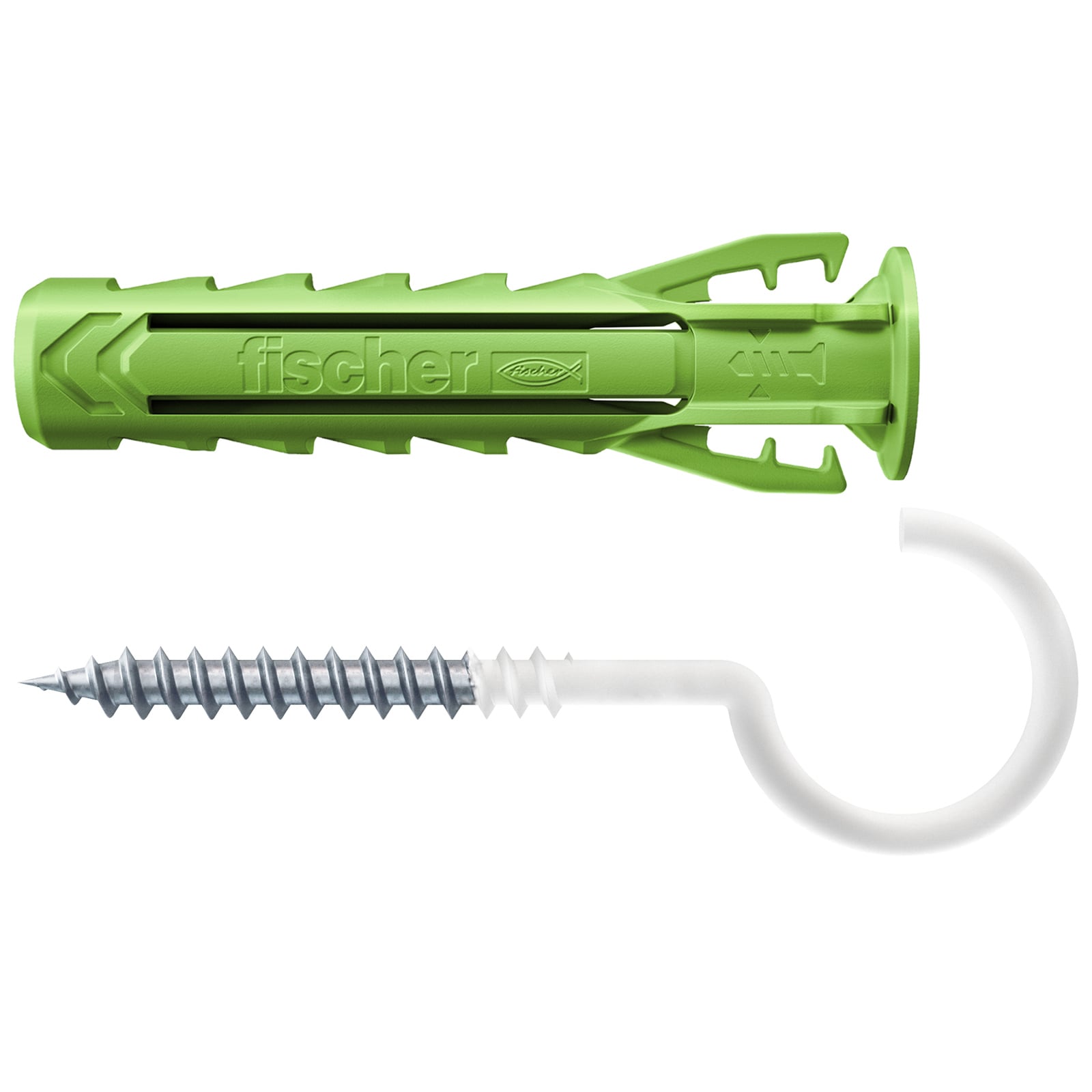 Fischer 4x Spreizdübel SX Plus Green 6 x 30 RH mit Rundhaken - 567870