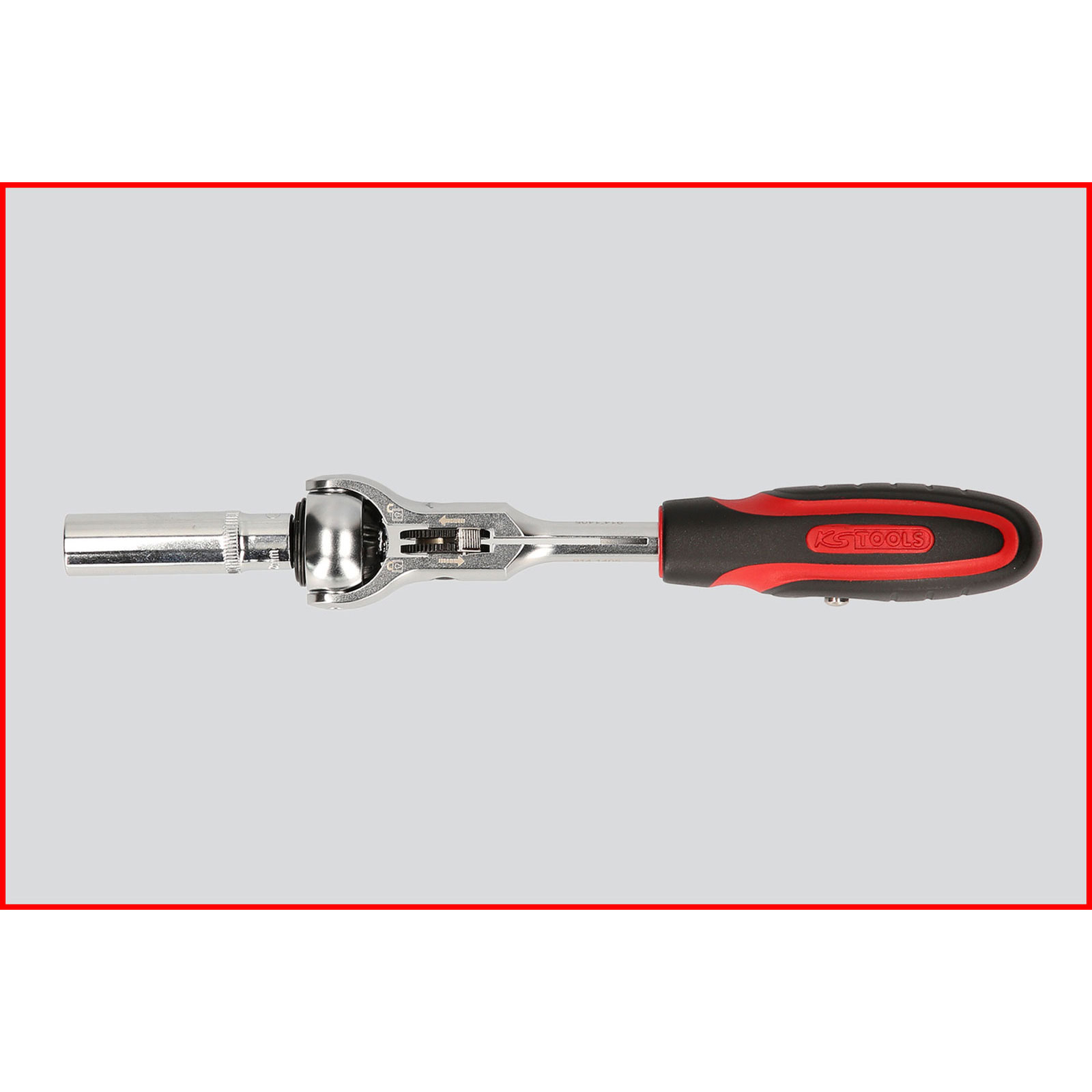 KS TOOLS 1/4" MODIFIX Mini-T-Griff-Schwenkkopf-Knarre 72 Zahn - 914.1405