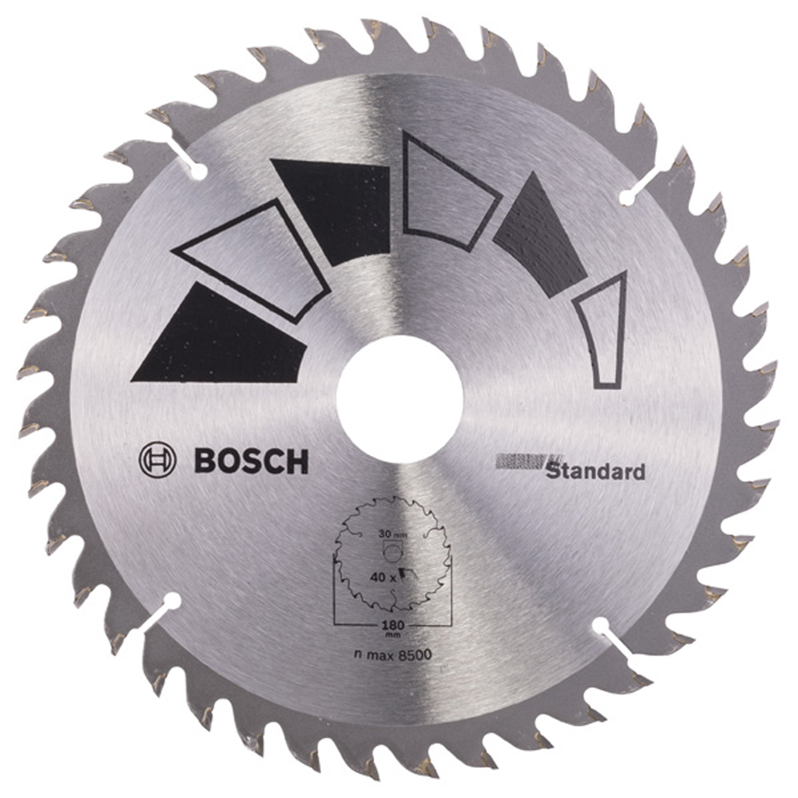 Bosch Kreissägeblatt STANDARD D= 180 mm Bohrung= 30 mm Z= 40 - 2609256815