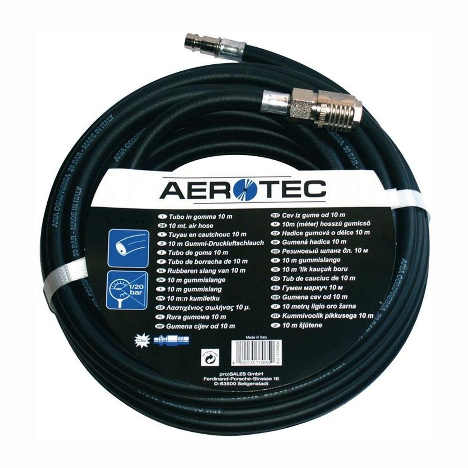 AEROTEC Druckluftschlauch Innen-Ø 9 mm