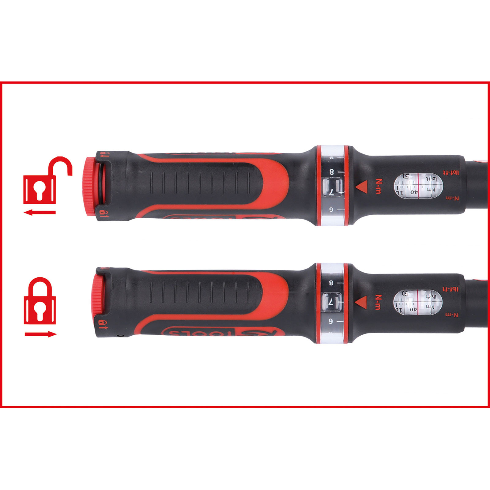 KS TOOLS 1/4" ERGOTORQUEprecision Ratschen-Drehmomentschlüssel Drehknopf 1-5 Nm - 516.1402