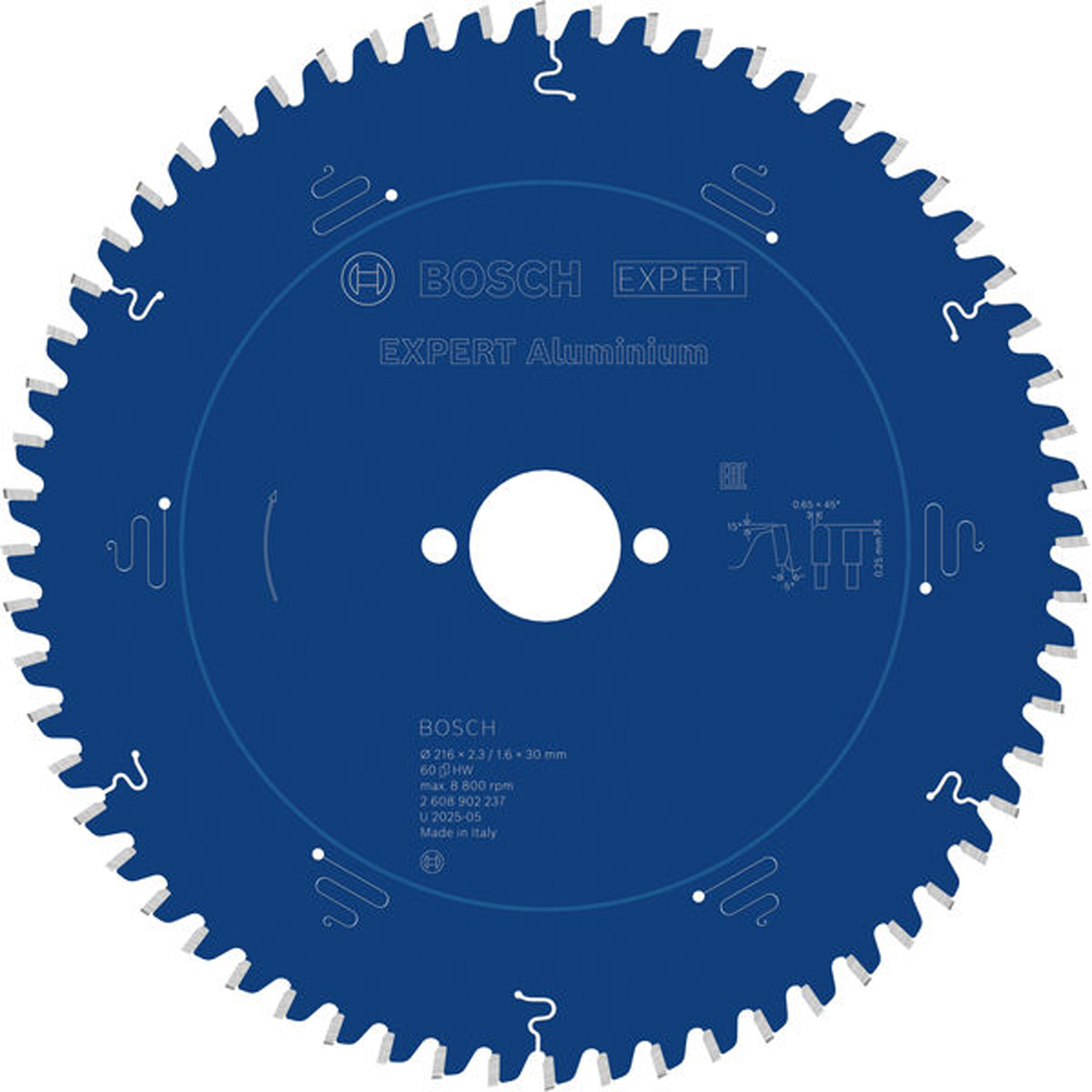 Bosch EXPERT Aluminium Kreissägeblatt 216x30 mm Z60 - 2608902237