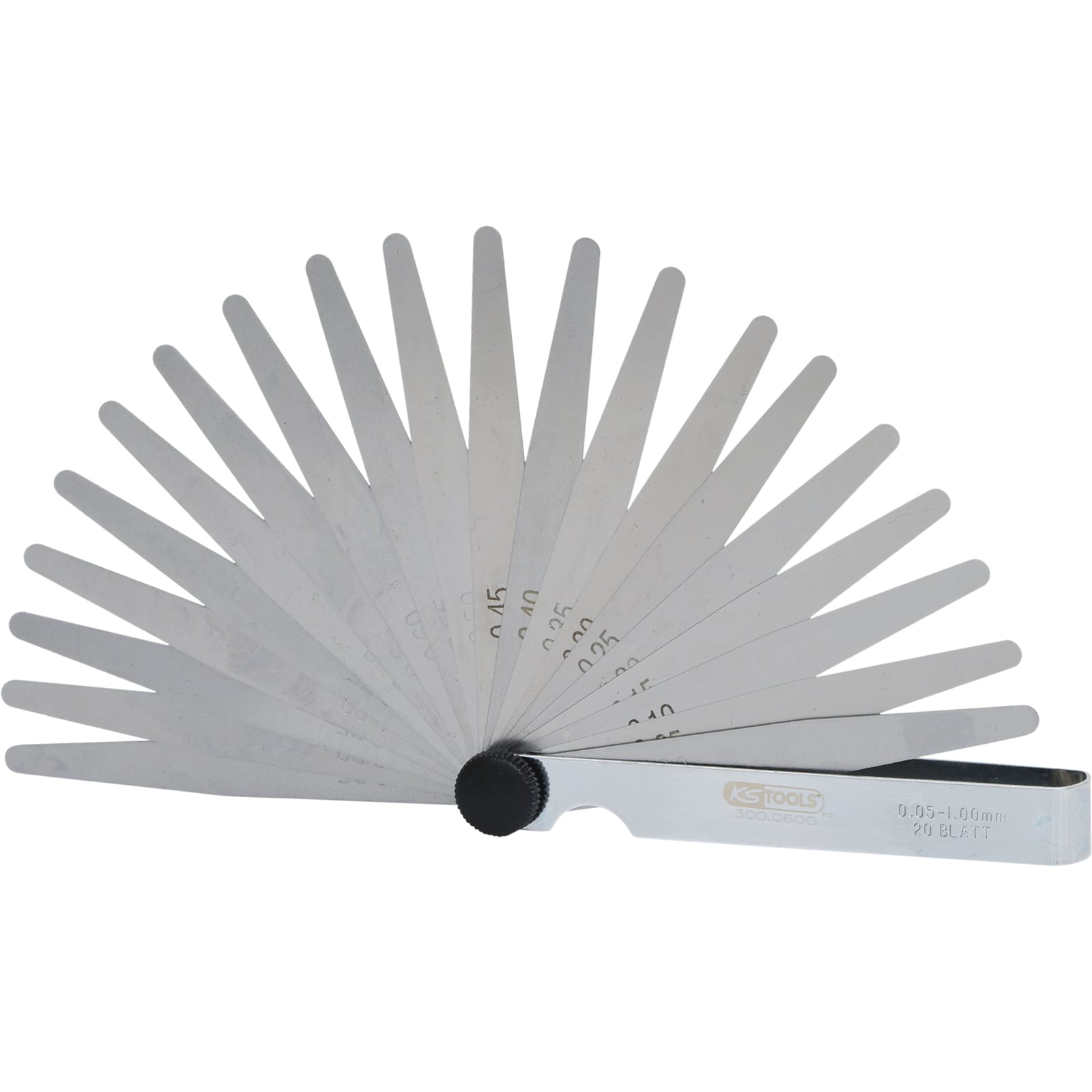 KS TOOLS Fühlerlehre 20 Blatt 05-1 mm - 300.0600