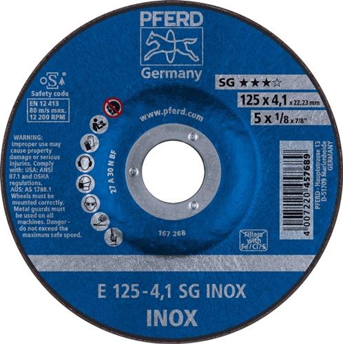 PFERD Schruppscheibe SG INOX D 125 x S 4,1 mm - 62212423