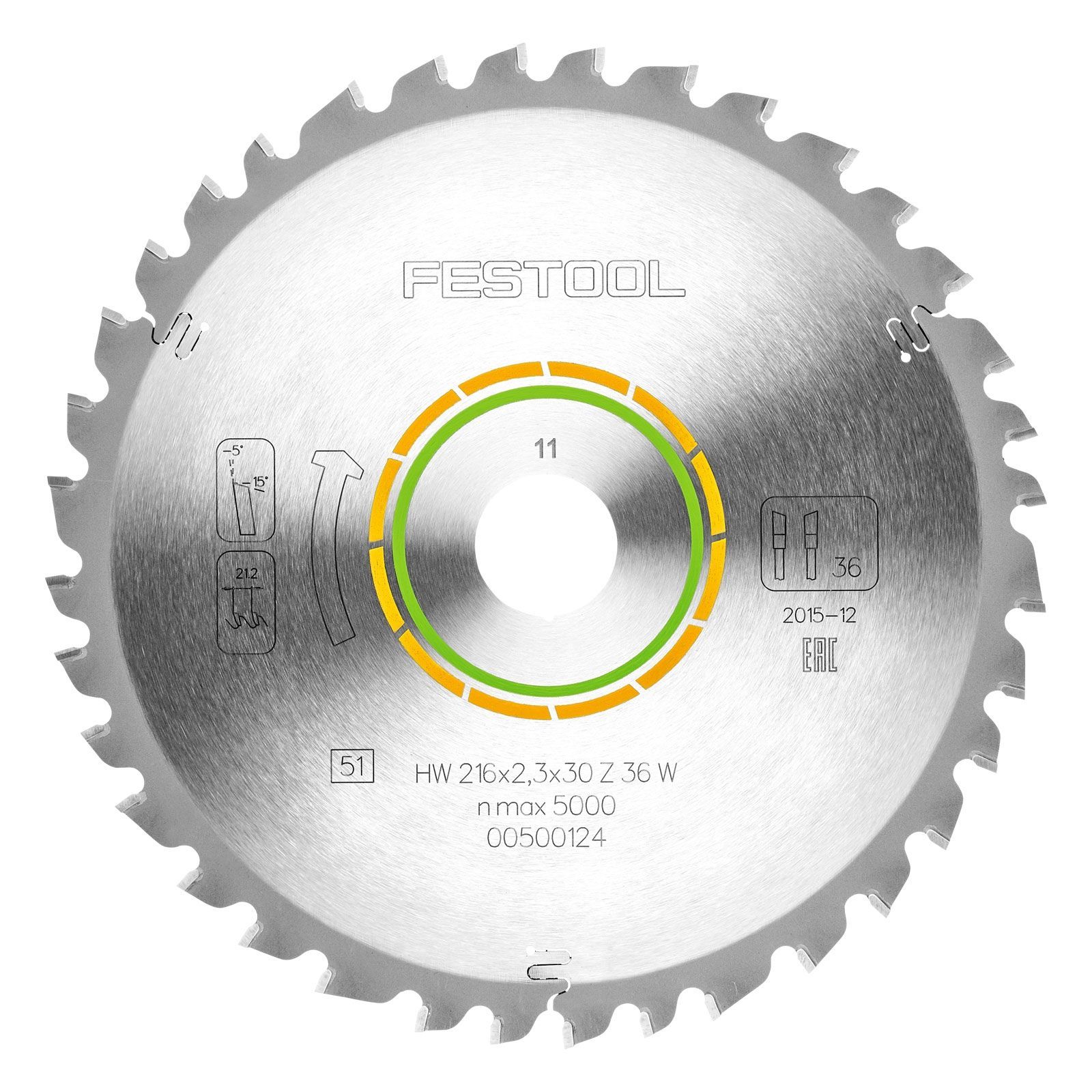 Festool Universal-Sägeblatt 216x2,3x30 W36 - 500124