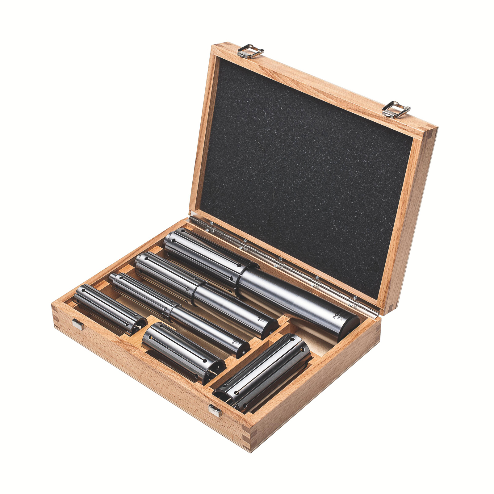 Röhm Hülsenspanndorn  MZE, Größe 1, Sortiment im Holzkasten - 315093