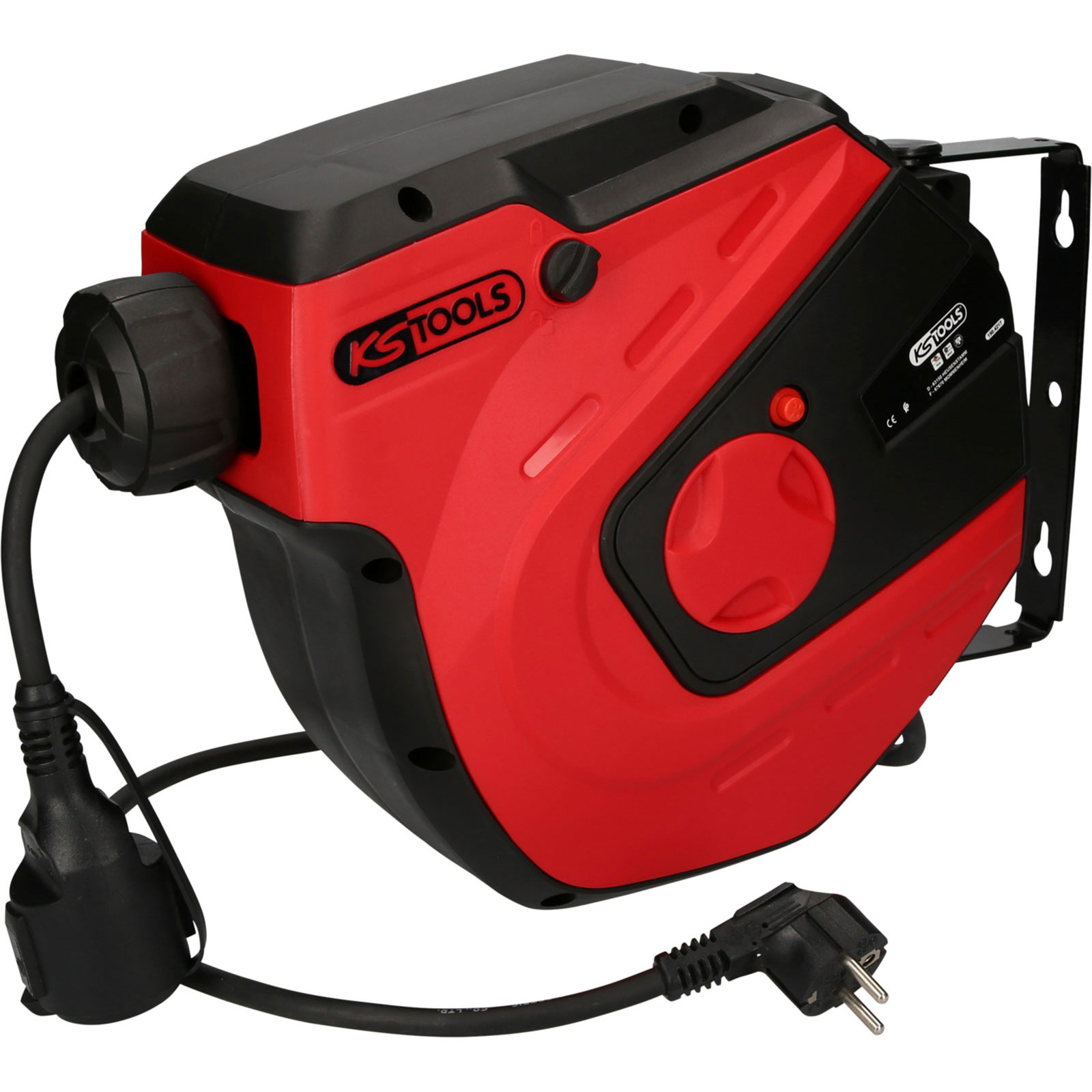 KS TOOLS Werkstatt-Kabelaufroller 15m 1,5 mm² - 150.4217