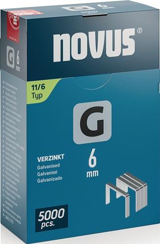Flachdrahtklammer G Typ 11 B10,6xL6mm Draht-B.1,25mm 5000 St.NOVUS