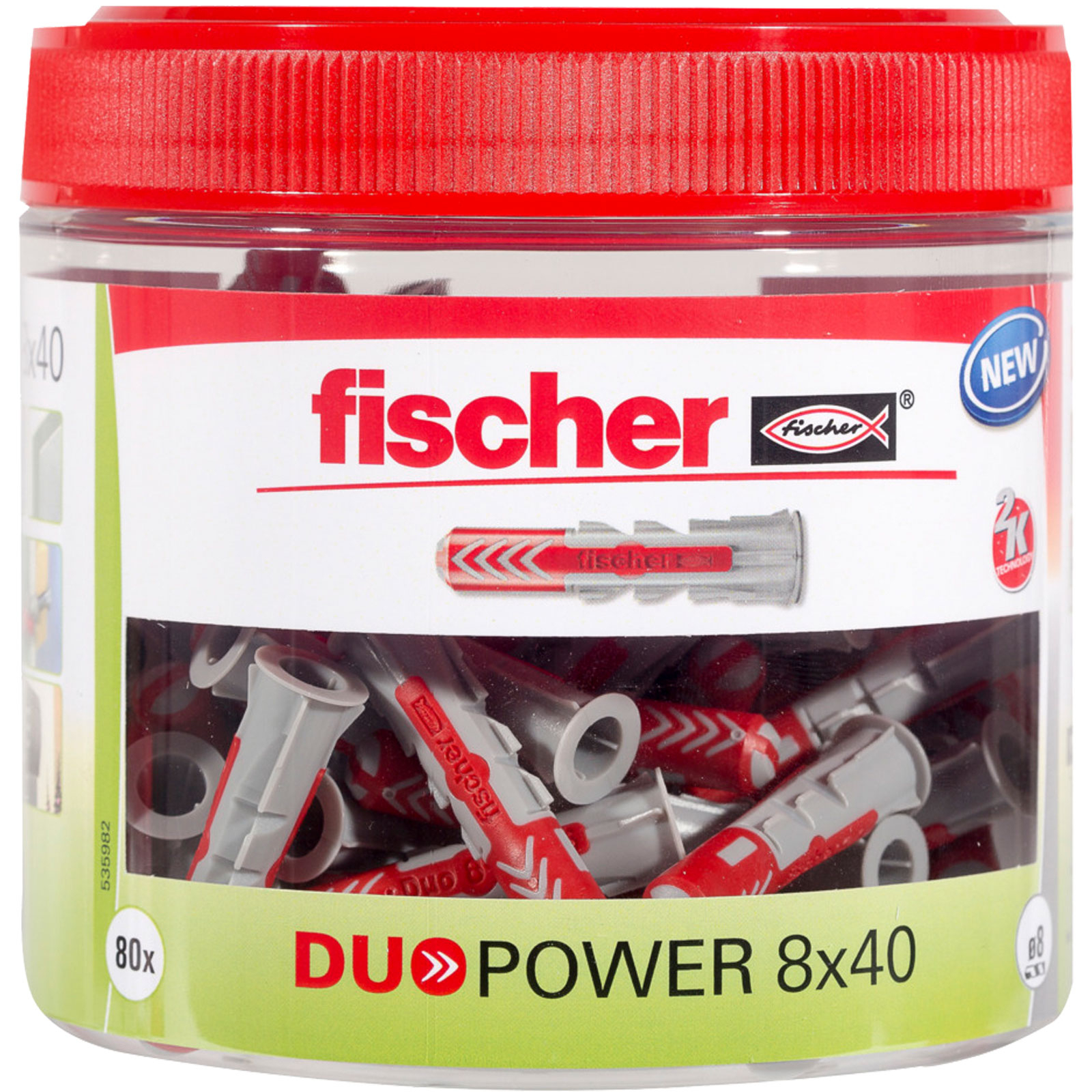 Fischer DuoPower 8 x 40 Runddose (81 St)  - 535982