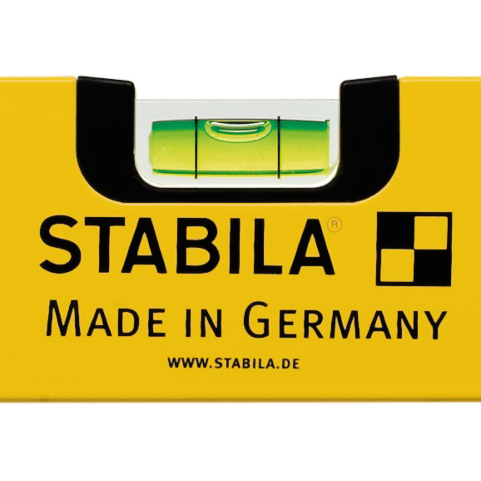 STABILA Wasserwaage Type 70, 60 cm, leichtes Alu-Profil, 1 Horizontal-Libelle, 1 Vertikal-Libelle, Made in Germany - 02284