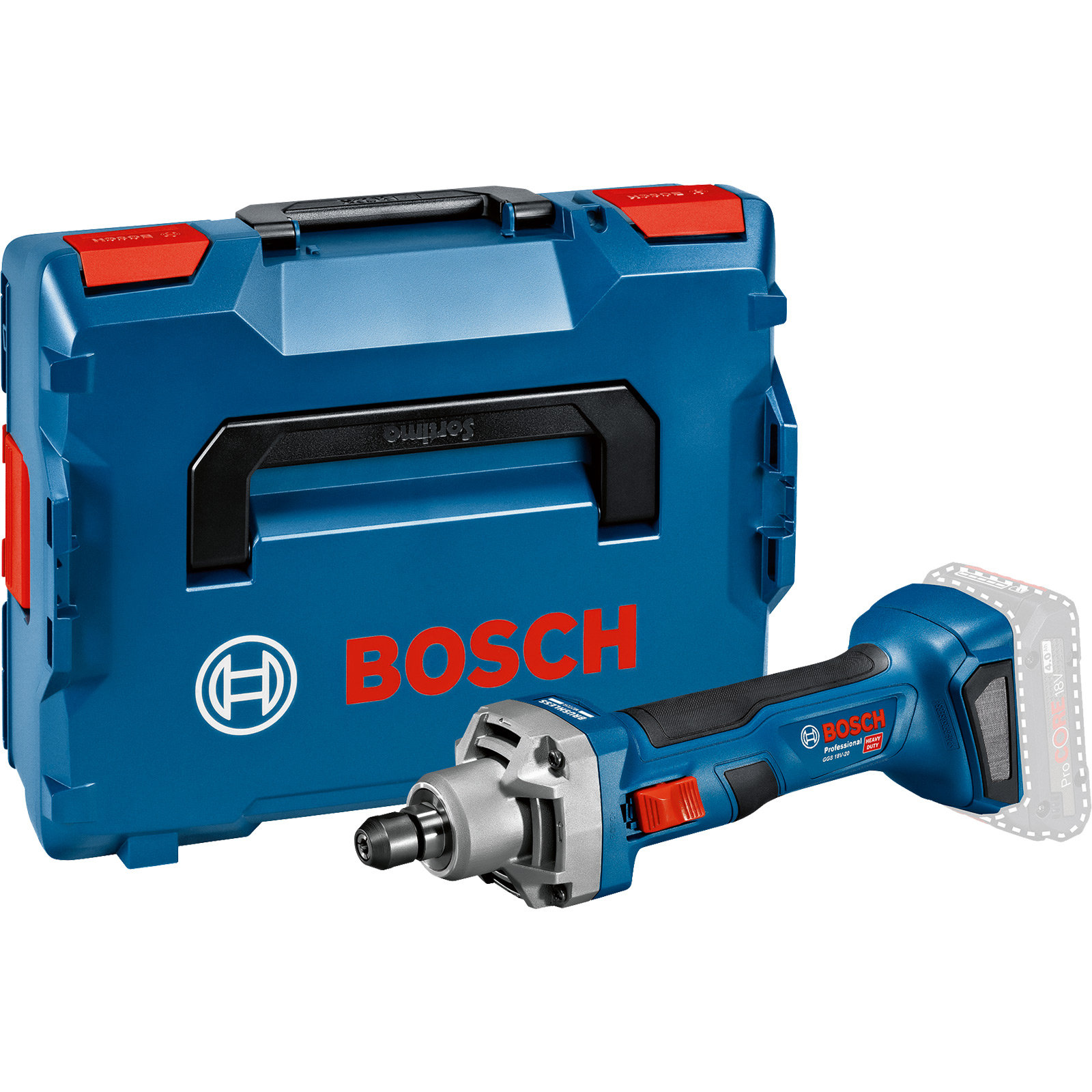 Bosch Akku-Geradschleifer GGS 18V-20 Solo in L-Boxx - 06019B5400