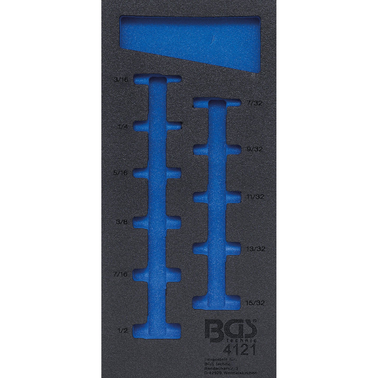 BGS Werkstattwageneinlage 1/3 leer für Art. 4121 - 4121-1