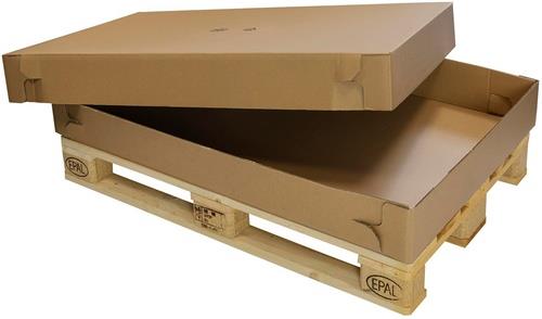WP-Aufsatzrahmen-Deckel/Boden Maße 1210x810x150mm Qualität 2.90 BC, FEFCO 0452