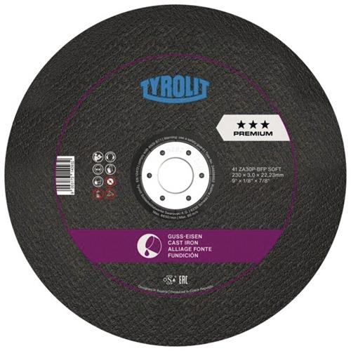 Trennscheibe PREMIUM FOCUR EXTRA D230x3mm gekr.Bohr.22,23mm TYROLIT