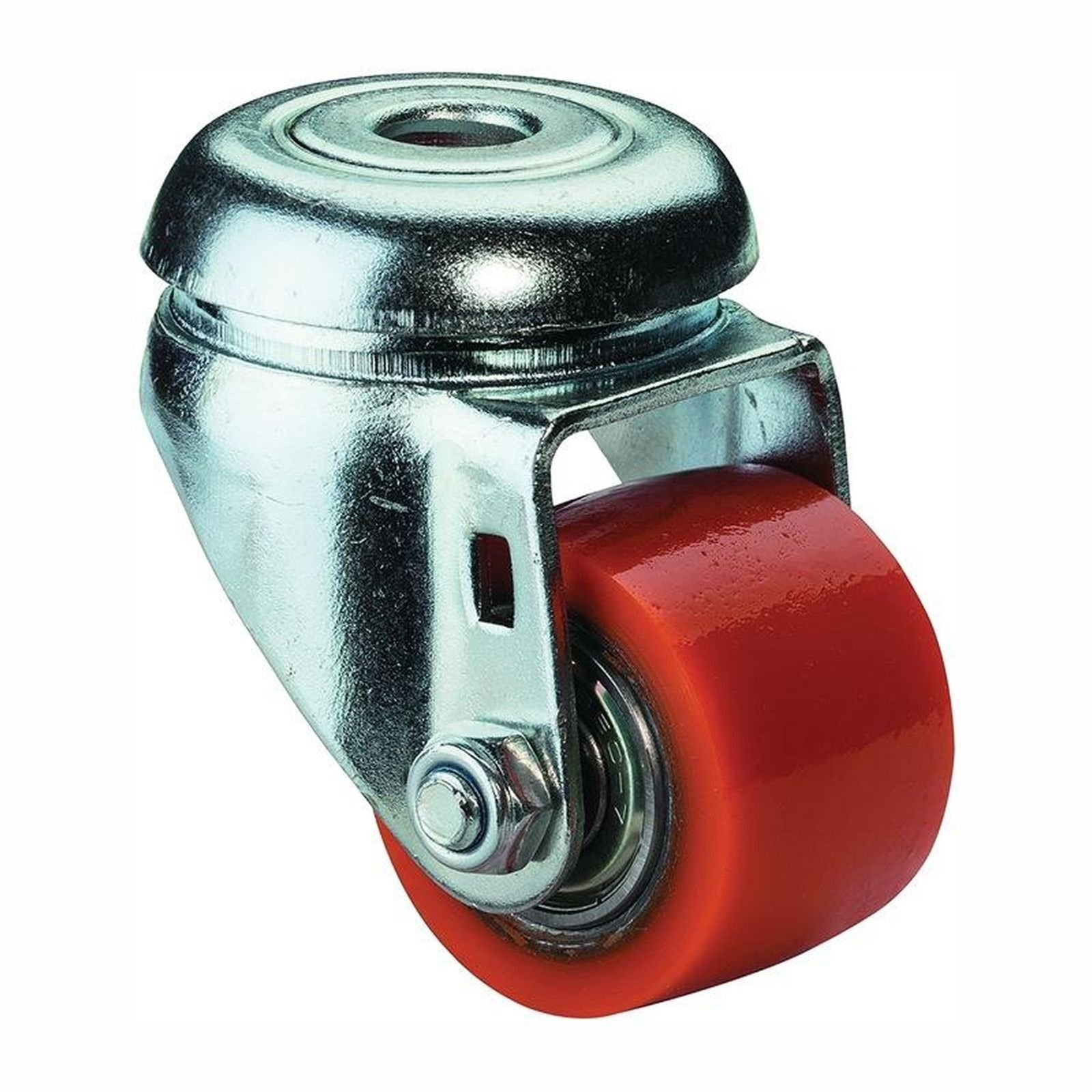BS Rollen Lenkrolle mit Rückenloch Polyurethan Kugellager 50 mm 120 kg - A601.C10.050