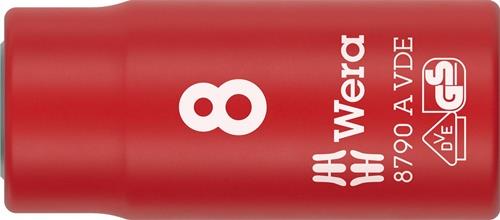 Steckschlüsseleinsatz 8790 A VDE 1/4 Zoll SW 8mm L.41mm WERA