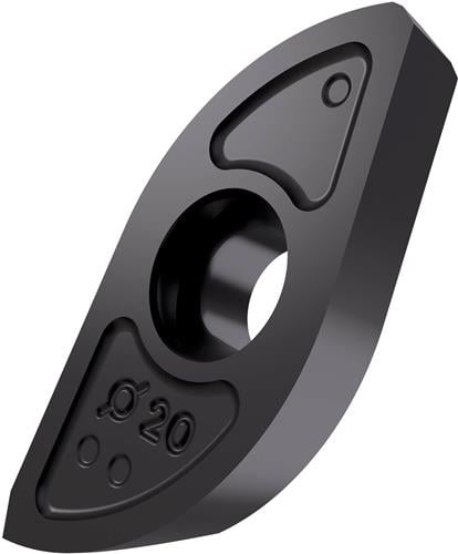 Fräswendeschneidplatte ISO ZP 25ER-FM:M8310 Bohrungs-D. 4,7mm PVD beschichtet