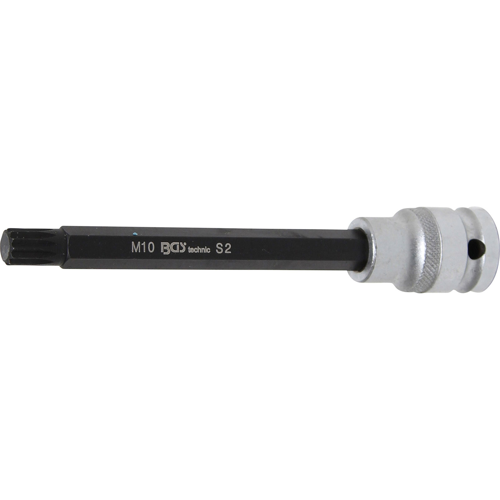BGS Bit-Einsatz Länge 140 mm Antrieb Innenvierkant 12,5 mm (1/2") Innenvielzahn (für XZN) M10 - 5009