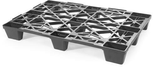 Kunststoffpalette Maße 800x1200x140mm Antirutschkante 6mm 1 Euromaß TRANSPAK
