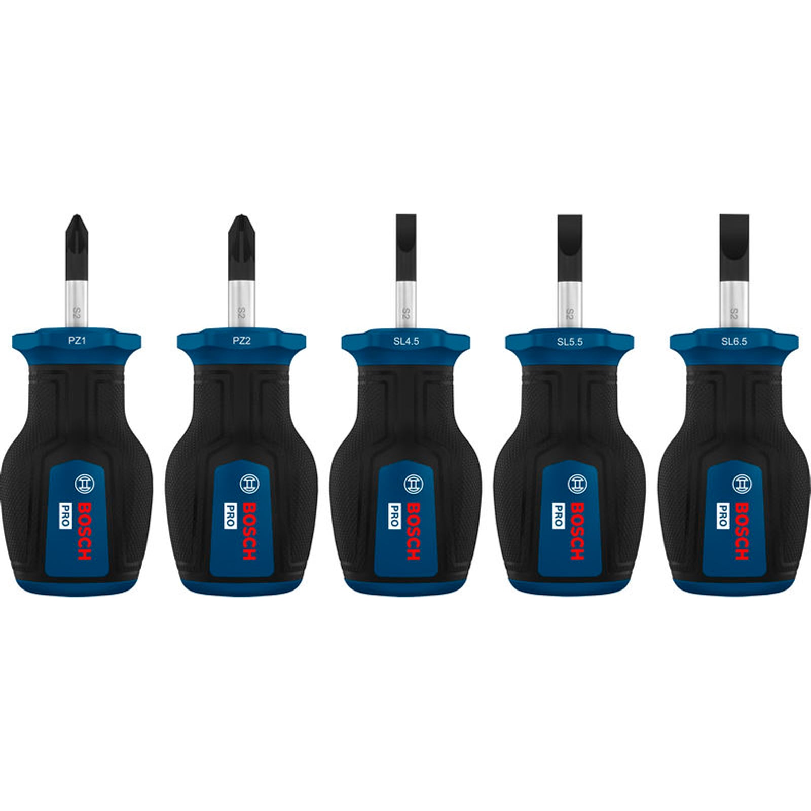 Bosch PRO Stubby-Schraubendreher-Set PZ/SL, 5-tlg. - 1600A03HU7