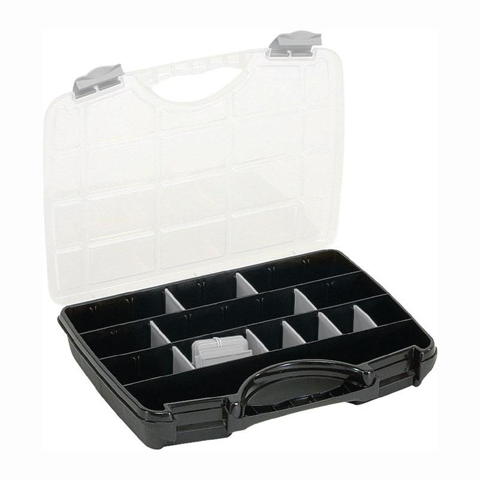 raaco Sortimentskasten 21 lose Trennwände transparent / schwarz