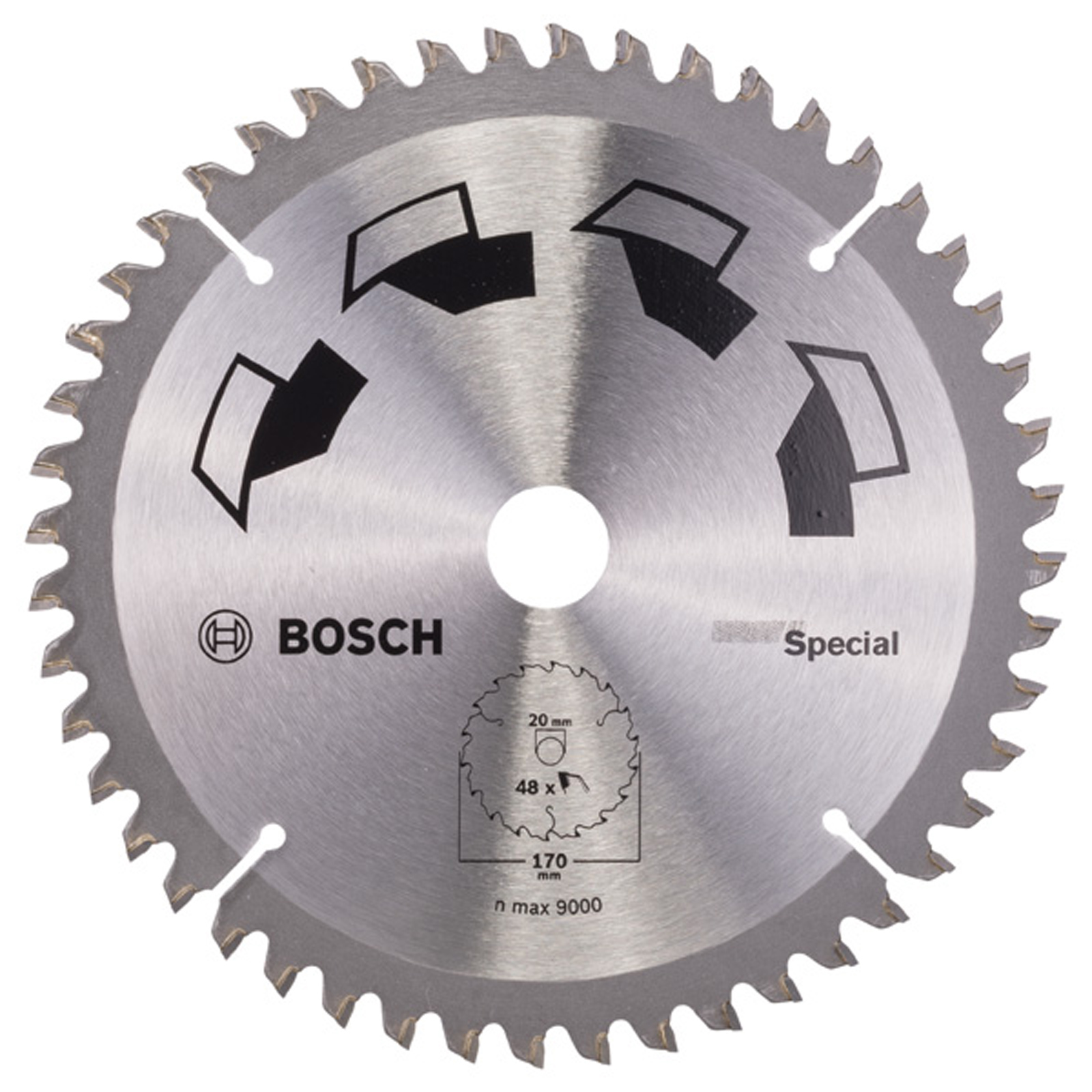 Bosch Kreissägeblatt SPECIAL D= 170 mm Bohrung= 20 mm Z= 48 - 2609256888
