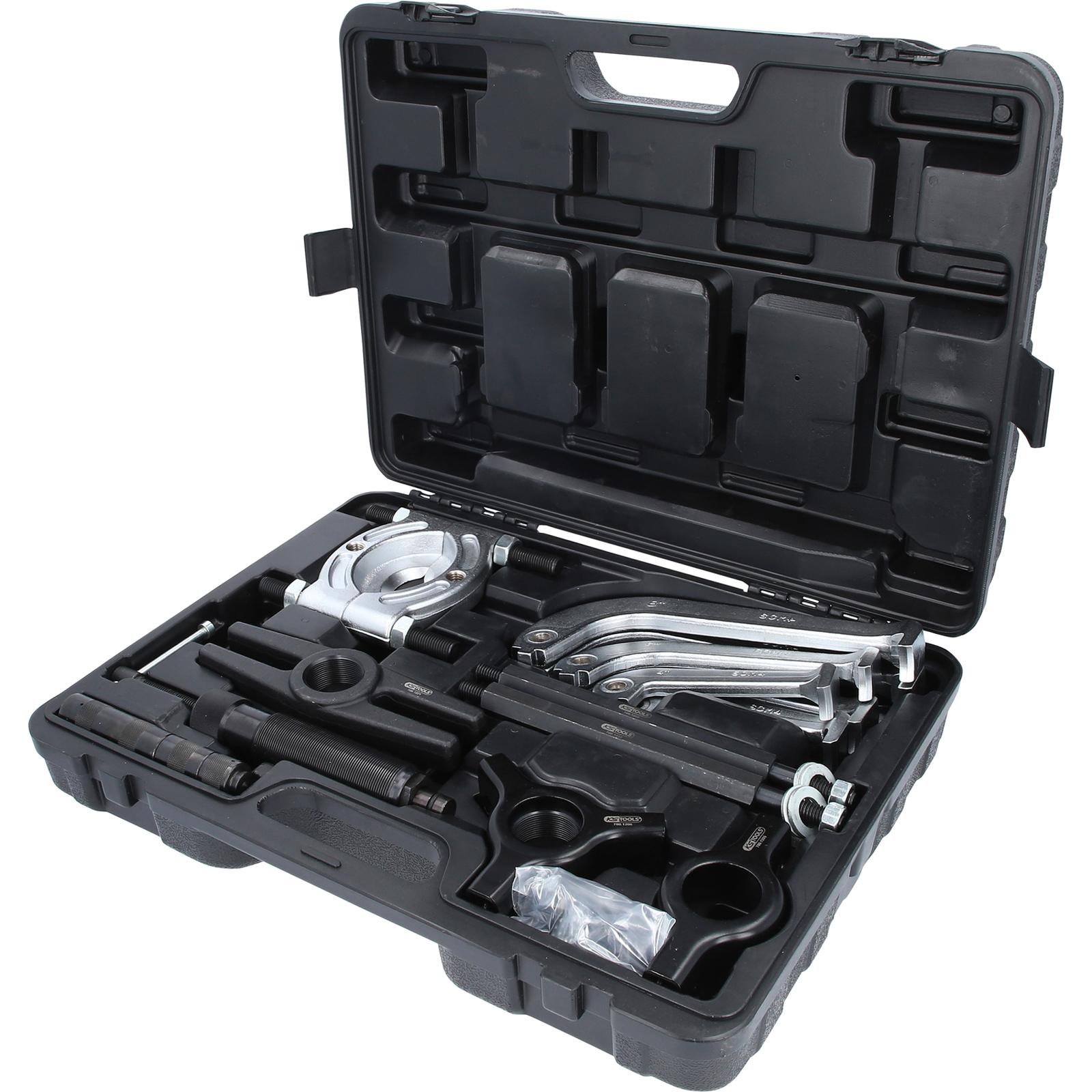 KS TOOLS Hydraulischer Abziehersatz 2-armig und 3-armig 22tlg. - 700.1200