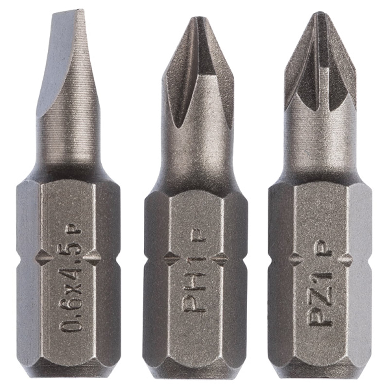 Bosch Schrauberbit-Set Standard gemischt (S 0,6x4,5, PH, PZ) 3-tlg. - 2609255973