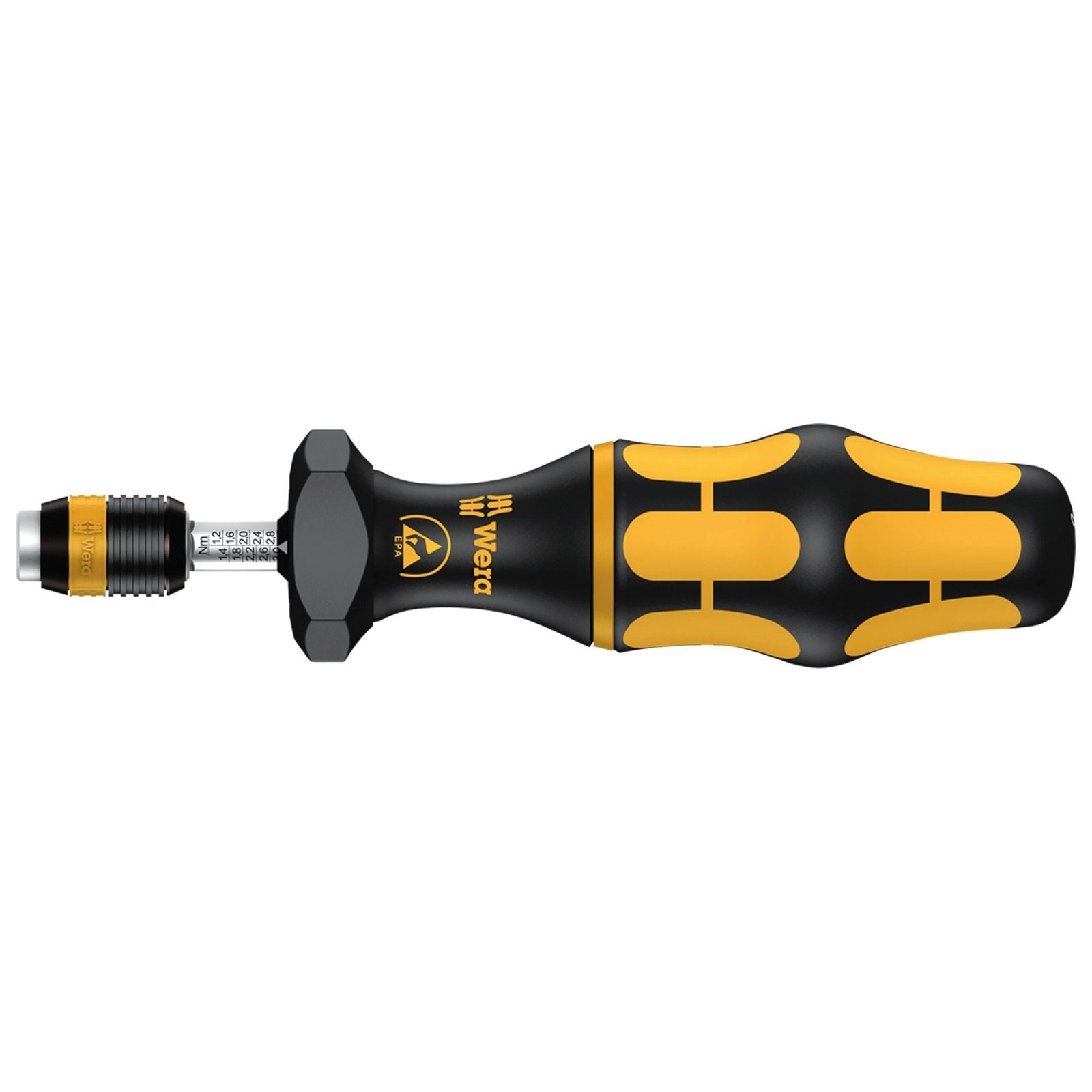 Wera Serie 7400 Kraftform ESD einstellbarer Drehmomentschraubendreher (0,10 - 0,34 Nm) - 074780