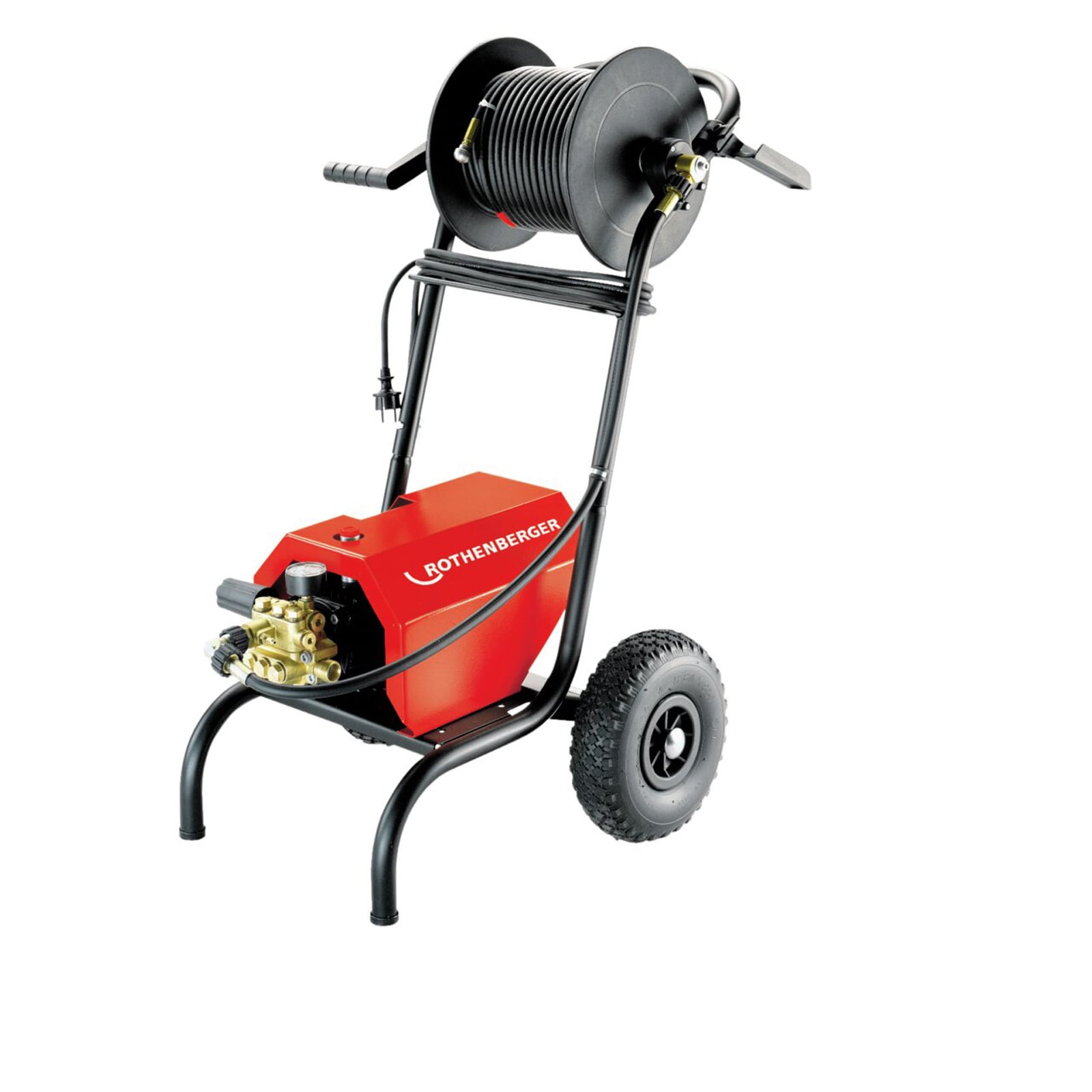 ROTHENBERGER HD 13/100 Hochdruck-Rohrreiniger 2.300 W 230 V 13 l / min 100 bar + Schlauchhaspel - 76020