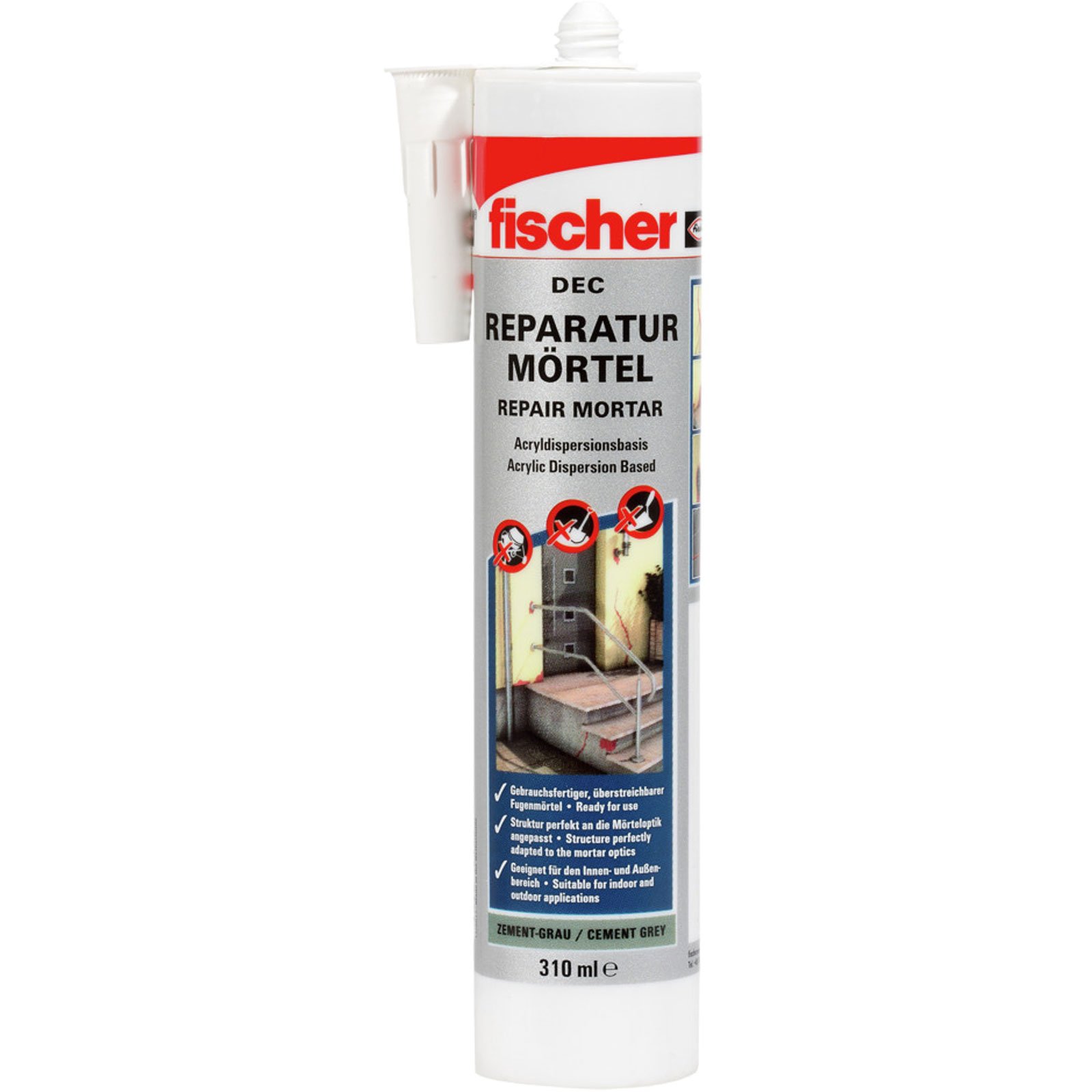 Fischer Reparaturmörtel DEC ZEG zementgrau - 534474