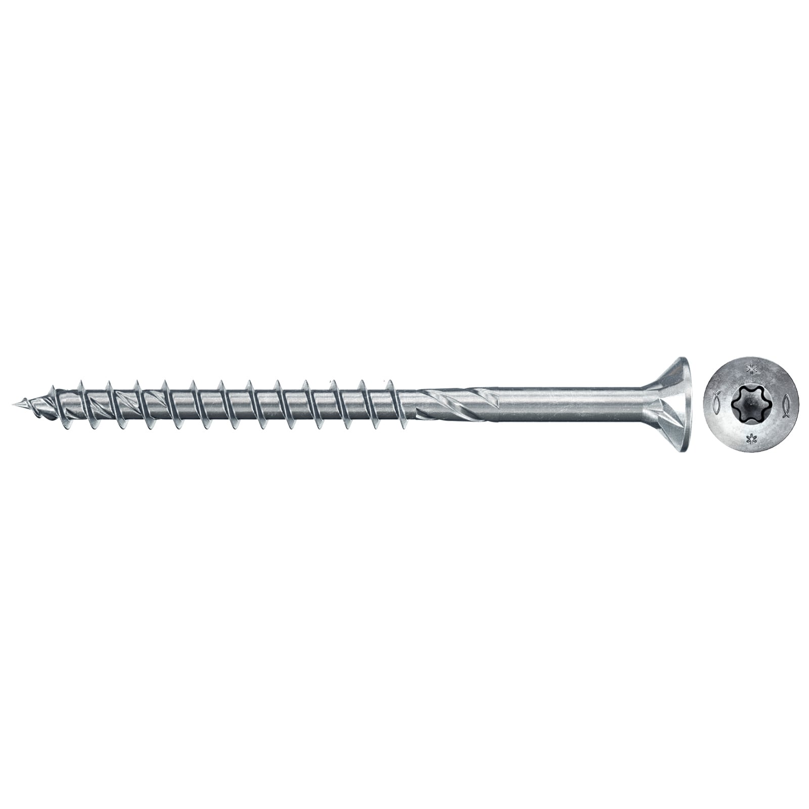 fischer Spanplattenschraube PowerFast FPF II CTP 4,5 x 80 BC 160 Senkkopf TX Antrieb Teilgew. - 577726