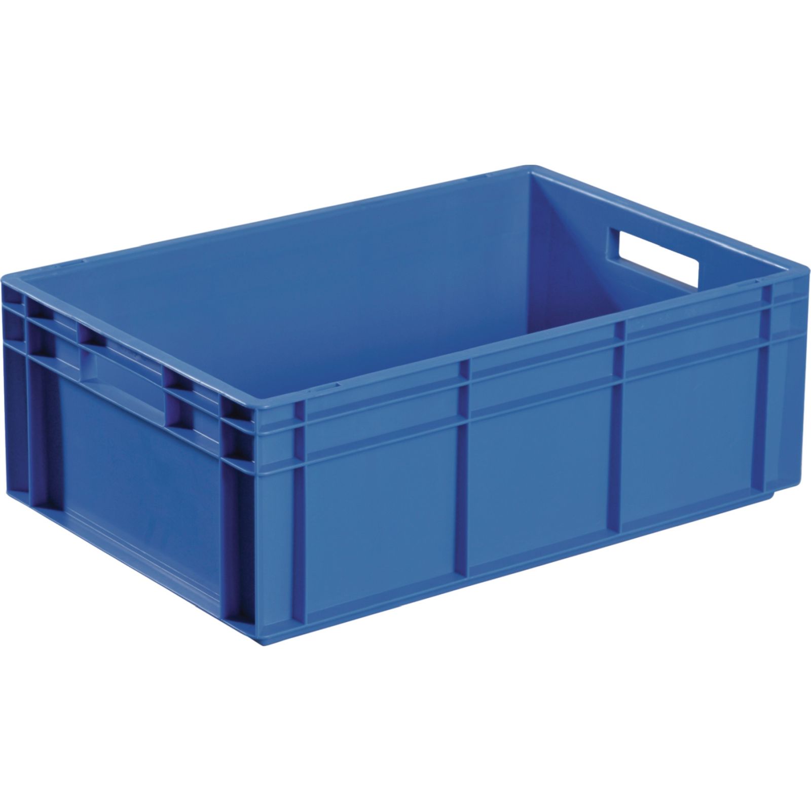 Transportbehälter L400xB300xH220mm blau PP Durchfassgr.Seitenw.geschl.TECWERK