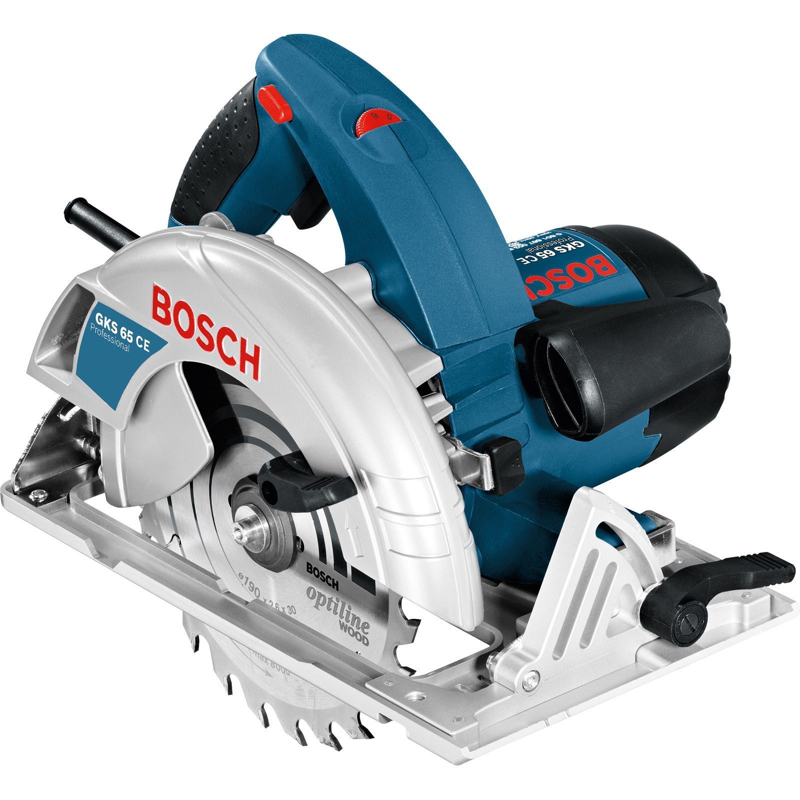 Bosch Handkreissäge GKS 65 Ø 190 mm mit Sechskantstiftschlüssel SW 5 1.600 W - 0601667001