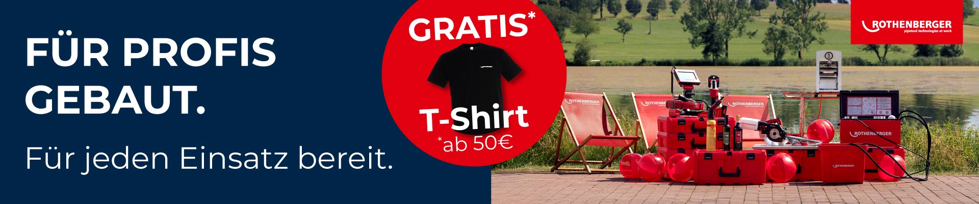 Rothenberger Banner mit Gratis-Prämie – Für Profis gemacht