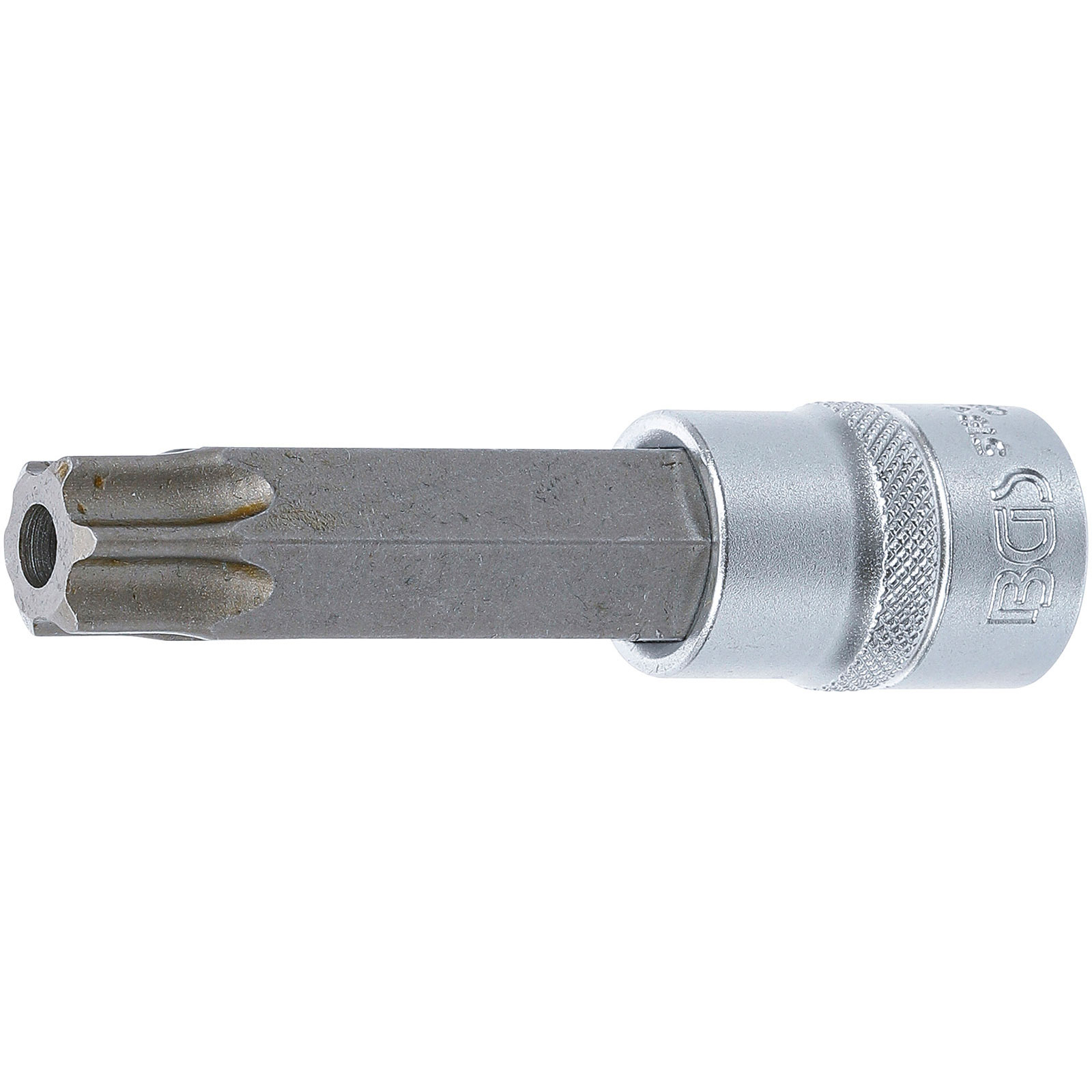 BGS Bit-Einsatz Länge 100 mm Antrieb Innenvierkant 12,5 mm (1/2") T-Profil (für Torx) mit Bohrung T80 - 5184-TB80