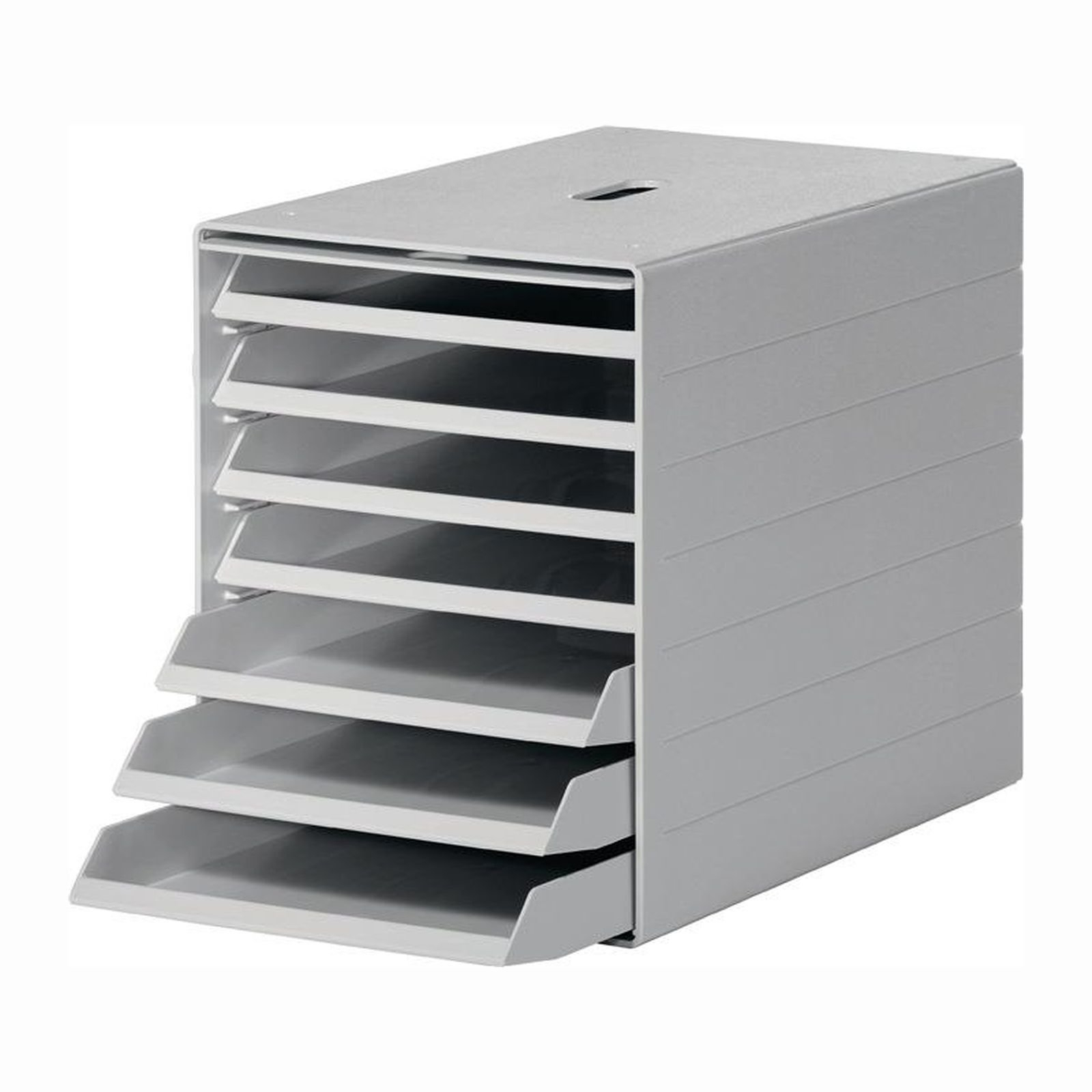 Durable Schubladenbox 7 Schubladen m. versenkbarer Frontklappe